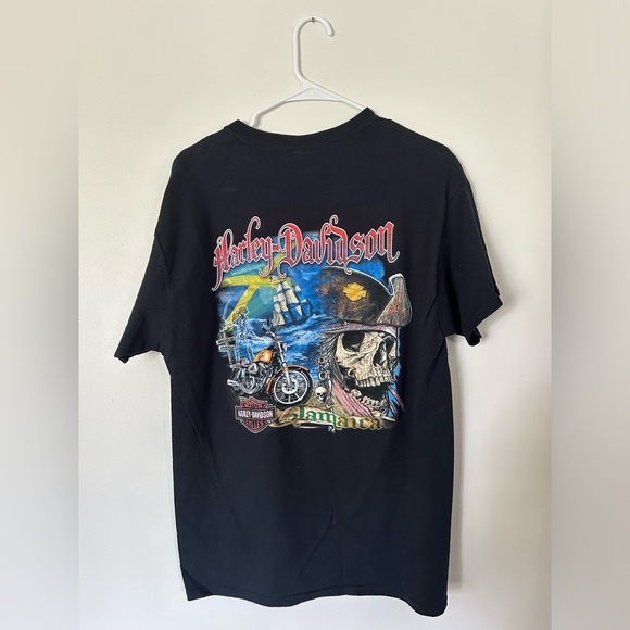 Pirates Jamaica Harley Davidson Tshirt - Picture 4 of 7